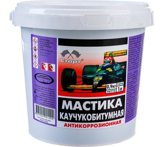 Каучукобитумная мастика СТАРТ 1 л пэ 4607952901292