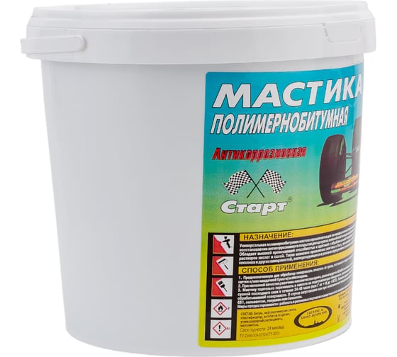 Полимернобитумная мастика СТАРТ 3 л пэ 4607952901377