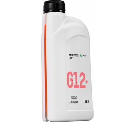 Охлаждающая низкозамерзающая жидкость Grass Антифриз G12 1кг 110331