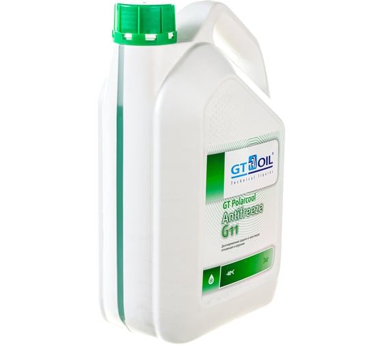 Антифриз GT OIL Polarcool G11 зеленый, 3 кг 4665300010232