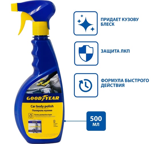 Полироль кузова Goodyear триггер 500 мл GY000608