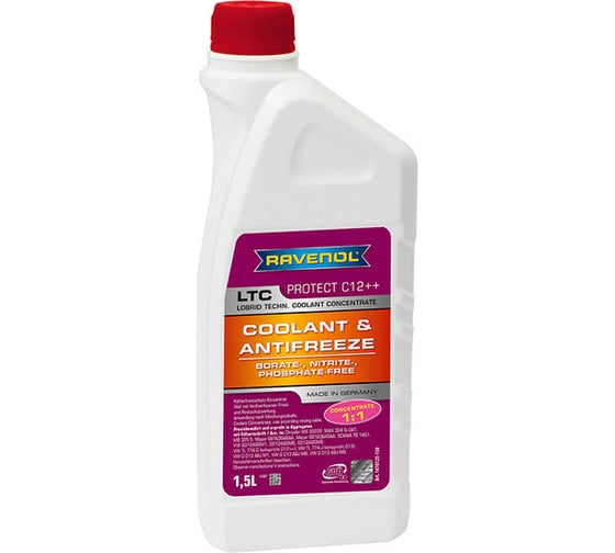 Антифриз RAVENOL LTC Lobrid Techn. Coolant Concentrate 1,5л 1410125-150-01-999 1