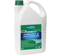 Готовый к применению антифриз RAVENOL HJC COLD CLIMATE -60C, зеленый, 5 л 1410143-005-01-999