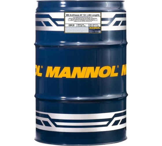 Готовый раствор охлаждающей жидкости антифриз красный MANNOL ANTIFREEZE LONGLIFE AF12+, 208 л 2056