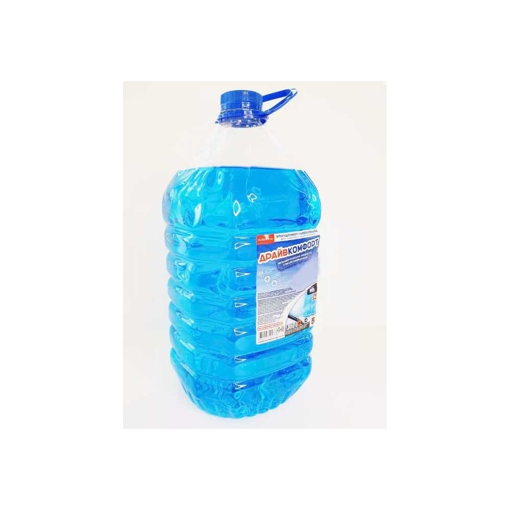 Стеклоомывающая жидкость ЛЕНИНГРАДКА Драйв Комфорт, синяя, -20С, 4,3 л ...