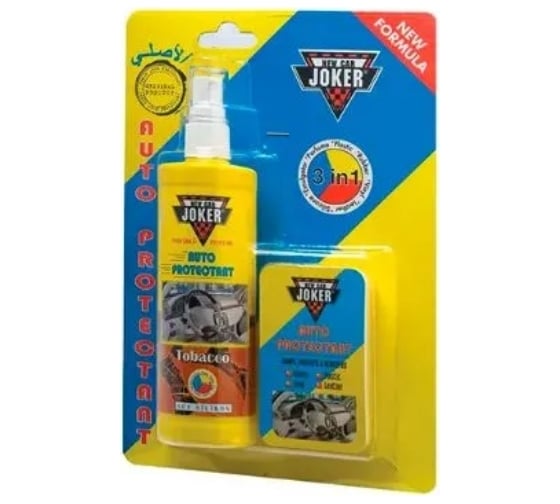 Защитный полироль Joker с губкой New табак, 250 мл JK tobacco-car