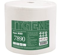 Протирочный нетканый материал ООО Комус higen 7890/x60, 35x30 см, 1100 л.в рул.белый 1576690