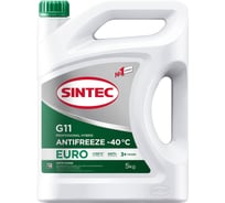 Антифриз Sintec Euro G11 зеленый, -40С, 5 кг 990554 16035318