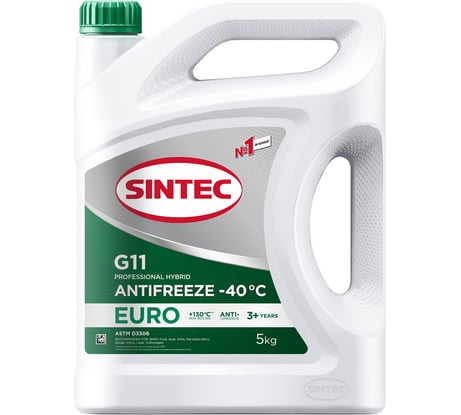 Антифриз Sintec Euro G11 зеленый, -40С, 5 кг 990554