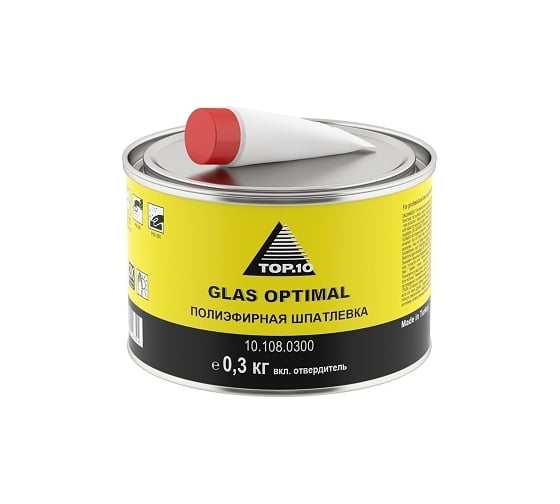 Шпатлевка TOP.10 glas optimal 0,3 кг 10.108.0300. 1