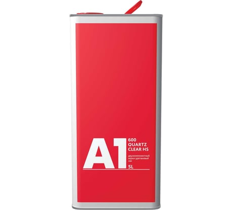 Ллак A1 600 Quartz Clear HS 5л+2.5л, в компл. с отвердителем 600QC-5000