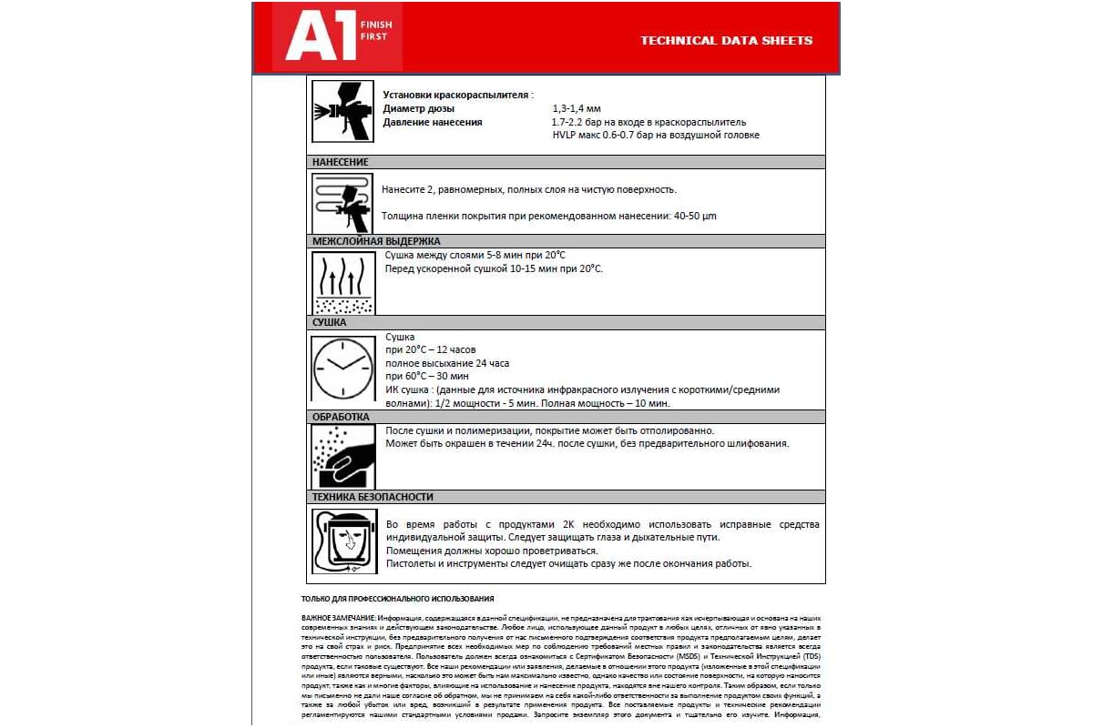 Лак A1 635 ICE CLEAR HS 5л +2,5л, в компл. с отвердителем 635IC-7500