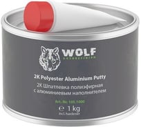 2K шпатлевка с алюминиевым наполнителем 1 кг с отвердителем Wolf 105.1000