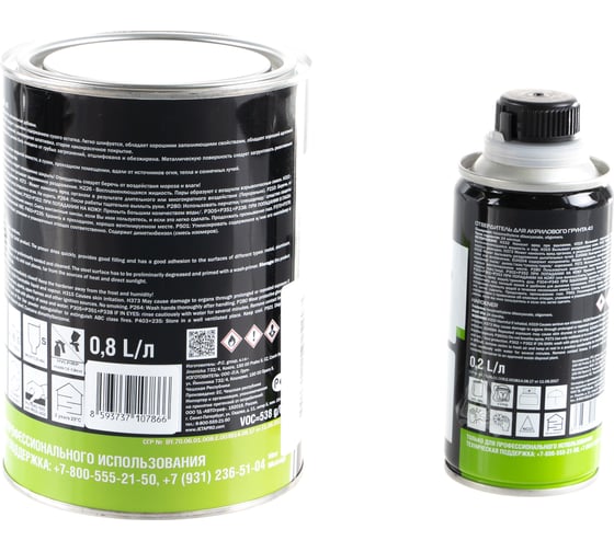Акриловый грунт + отвердитель Jeta PRO 5553/1 gray