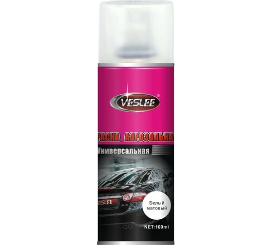 Аэрозольная краска Veslee 100ml цвет белый матовый VL-P2E WM