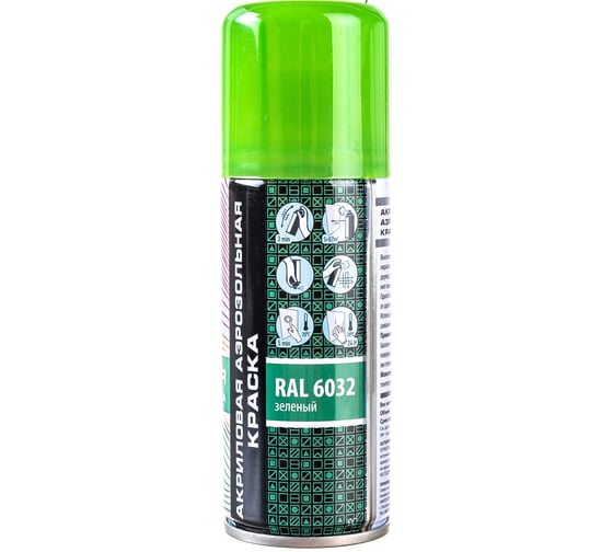Аэрозольная краска Veslee 100ml цвет зеленый VL-P2E 6032 1