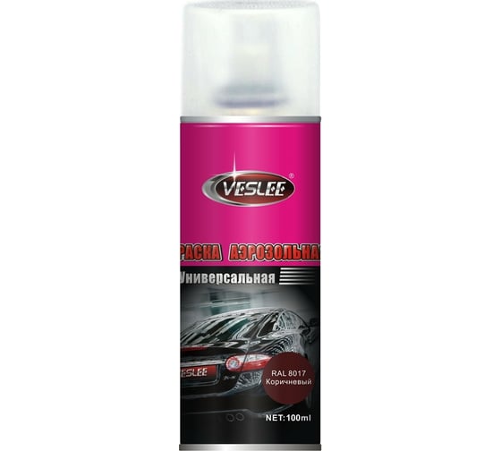 Аэрозольная краска Veslee 100ml цвет коричневый VL-P2E 8017 1