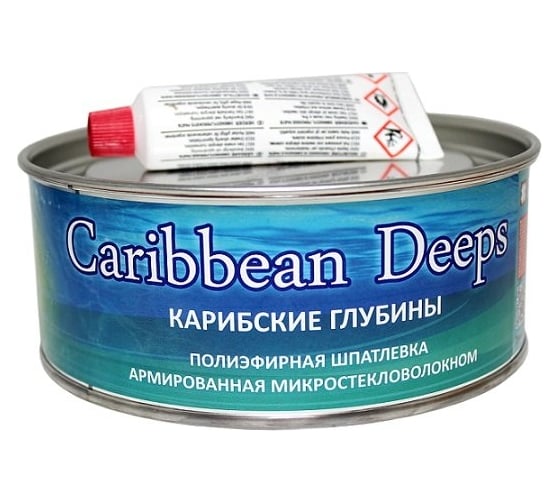 Мягкая полиэфирная армированная микростекловолокном шпатлевка H7 Caribbean Deeps 1 л (1.95 кг) 771768 1