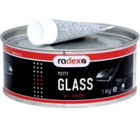 Полиэфирная шпатлевка со стекловолокном Radex GLASS с отвердителем 1,8 кг 200602