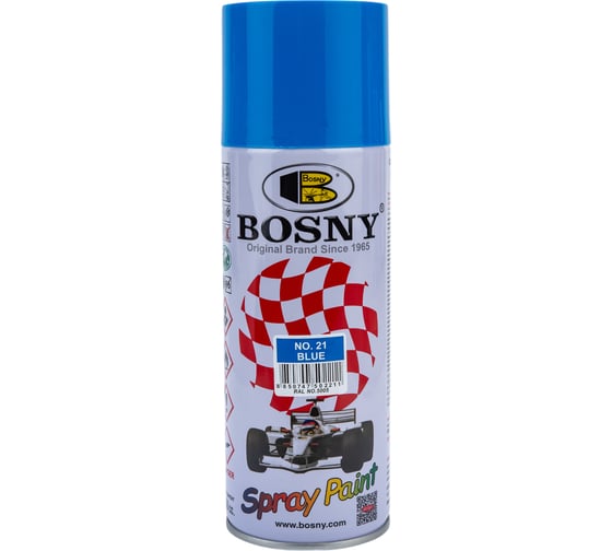 Универсальная краска Bosny синий, аэрозоль 21 1