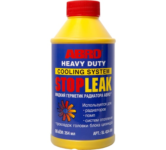 Герметик радиатора ABRO жидкий 325 г SL-624-RW