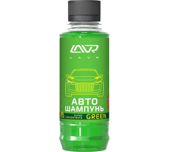 Автошампунь-суперконцентрат Lavr Green 185 мл Ln2263