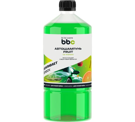 Автошампунь BiBiCare полирующий эффект, Fruit, 1 л 4123