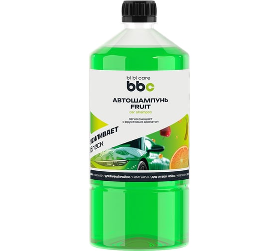 Автошампунь BiBiCare полирующий эффект, Fruit, 1 л 4123