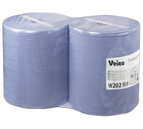 Протирочная бумага VEIRO PROFESSIONAL 2 шт, 1000 листов в рулоне, 33x35 см, 2-слойная Comfort 127104