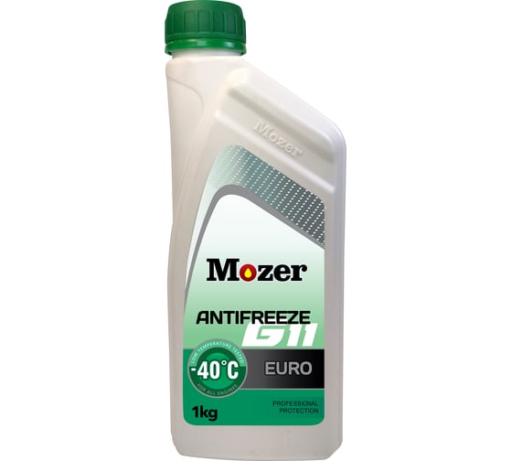 Антифриз Mozer G11 EURO зеленый, канистра 1 кг 4606475 1
