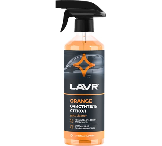 Универсальный очиститель стекол Lavr Orange с триггером 500 мл Ln1610 1