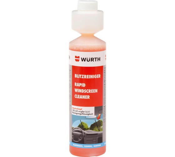 Очиститель стекол Wurth Rapid Dostingbotl 250 0892333258053 1