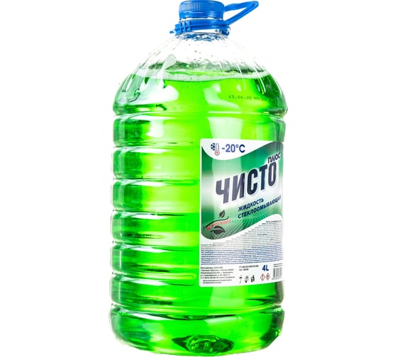 Стеклоомывающая жидкость Sintec "Чисто Плюс" -20 С 4л ПЭТ 806358