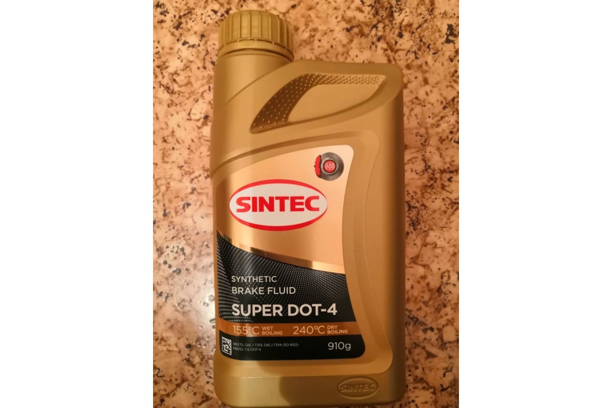 Тормозная жидкость Sintec SUPER DOT-4 0,910кг 800737 - выгодная цена ...