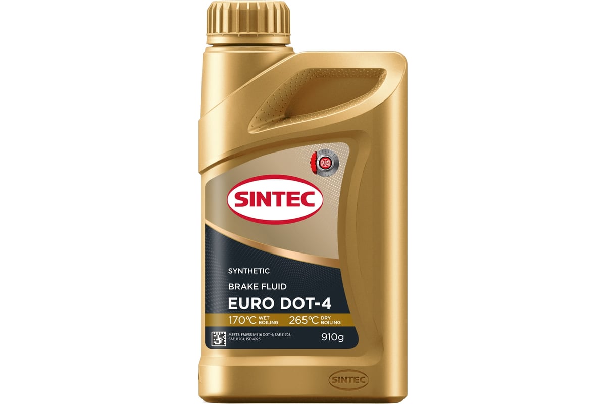 Тормозная жидкость Sintec EURO DOT-4 0,910кг 800736 - выгодная цена ...