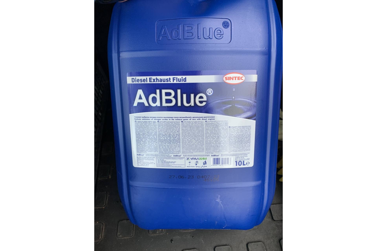 Жидкость AdBlue Sintec 10 л, для системы SCR дизельных двигателей