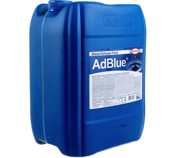 Жидкость AdBlue Sintec 10 л, для системы SCR дизельных двигателей, 804