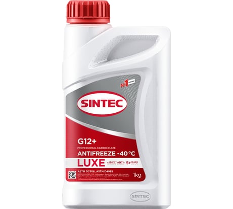Антифриз Sintec LUXE G12 +, 1 кг, красный 990550