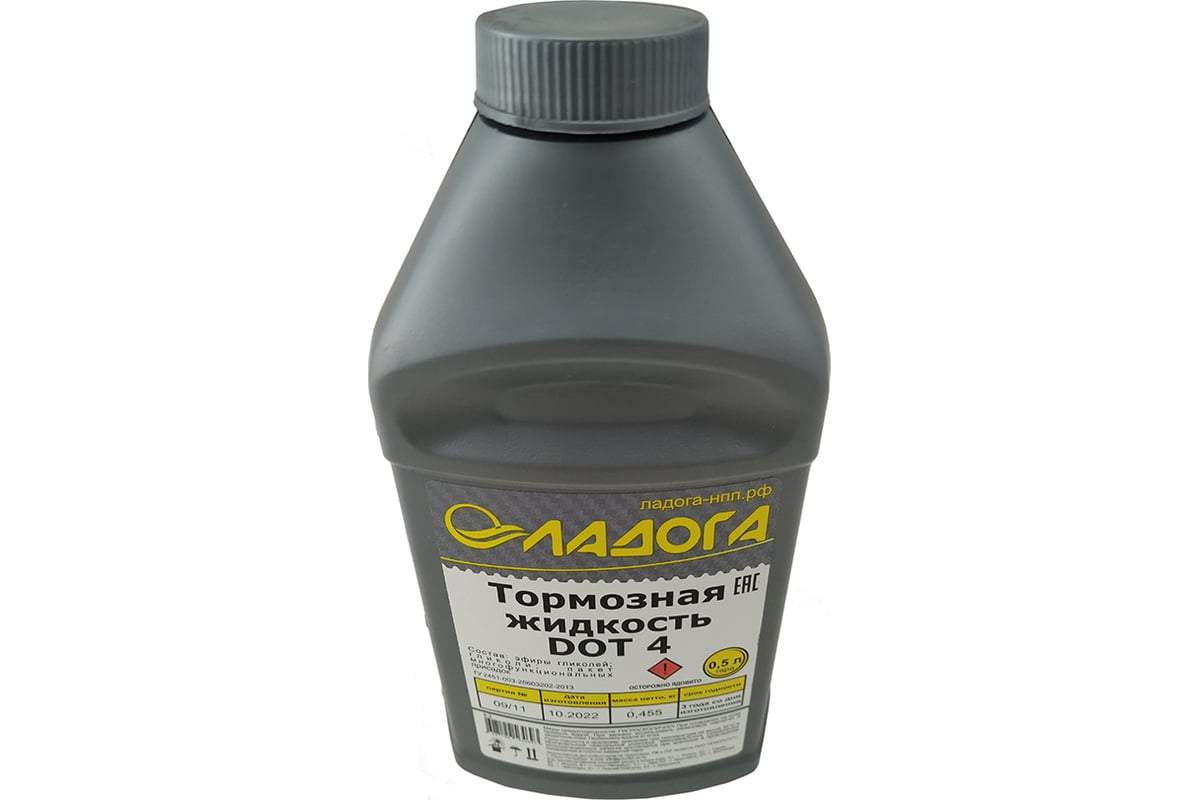 Тормозная жидкость ЛАДОГА DOT-4, банка 455гр LTJ_DOT4_0455 - выгодная ...