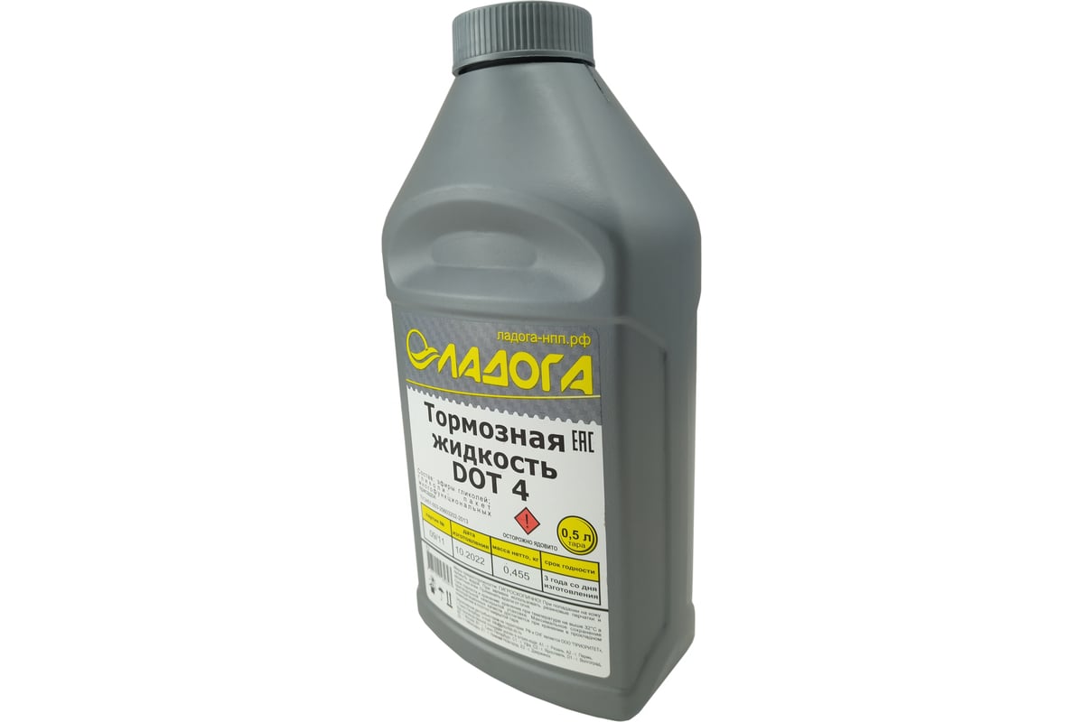 Тормозная жидкость ЛАДОГА DOT-4, банка 455гр LTJ_DOT4_0455 - выгодная ...