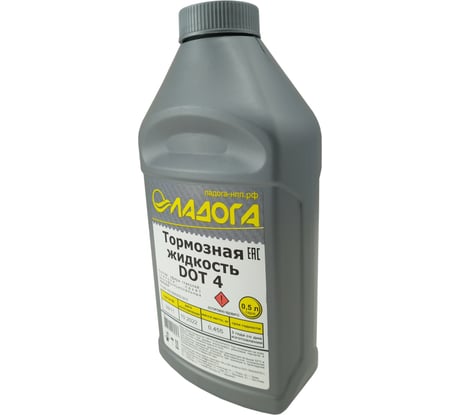 Тормозная жидкость ЛАДОГА DOT-4, банка 455гр LTJ_DOT4_0455