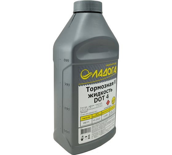 Тормозная жидкость ЛАДОГА DOT-4, банка 455гр LTJ_DOT4_0455