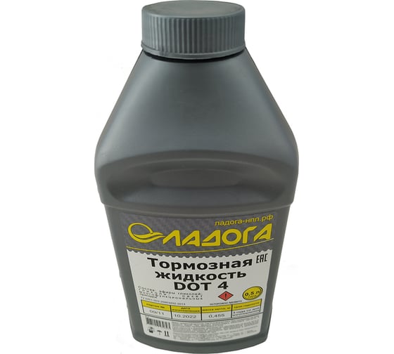 Тормозная жидкость ЛАДОГА DOT-4, банка 455гр LTJ_DOT4_0455