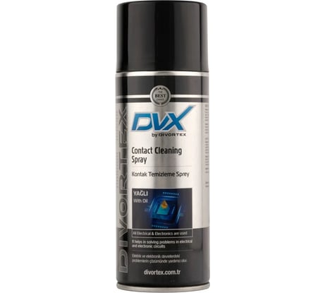 Спрей-очиститель электроконтактов DVX Contact Cleaning Spray with Oil со смазывающим, 0,4 л AER1405