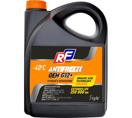 Антифриз ANTIFREEZE OEM G12+ 40 RUSEFF 5 кг 17236N