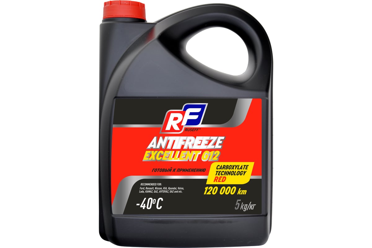 Антифриз ANTIFREEZE EXCELLENT G12 40 RUSEFF 5 кг 17359N - выгодная цена ...