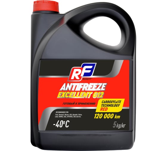 Антифриз ANTIFREEZE EXCELLENT G12 40 RUSEFF 5 кг 17359N