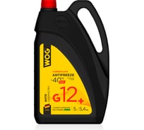 Охлаждающая жидкость Антифриз G12+-40C WOG 5 л/5.4 кг карбоксилатный WGC0111