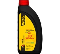 Охлаждающая жидкость WOG Антифриз G12+-40C карбоксилатный (красный), 1 л/1,1 кг WGC0110