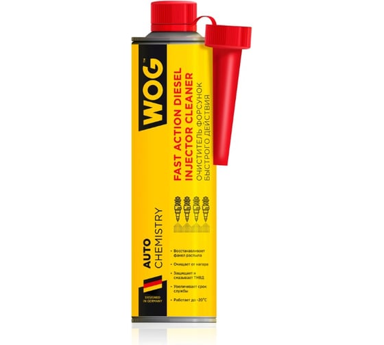 Очиститель форсунок WOG присадка в дизельное топливо на 40-50 л , WGC0540